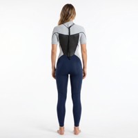 Combinaison de plongée une pièce pour femme, fermeture éclair arrière 2 mm, tissu recyclé, pour le surf et la plongée