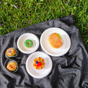100% Compostable Heavy-Duty Natural Biodegradable Bagasse Sugarcane Eco-Friendly <strong>Disposable</strong> <strong>Plates</strong> - Product Image 3
