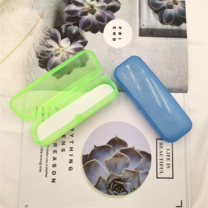Prix de gros usine <span class=keywords><strong>HW</strong></span> Hy95F – Étui à lunettes optiques rigide en plastique transparent, tendance, couleur unie, forme rectangulaire - Product Image 4