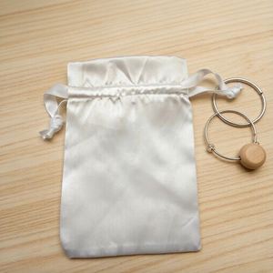 Sac à cordon en satin imprimé avec logo personnalisé, idéal pour sous-vêtements, perruques, bijoux, cadeaux, anti-poussière – Vente chaude, OEM ODM - Product Image 3