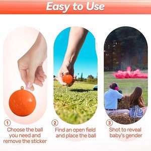 Ballons Cible Surprise Remplis de Poudre Bleue et Rose pour Révélation du Sexe, Fournitures de Décoration pour <span class=keywords><strong>Baby</strong></span> <span class=keywords><strong>Shower</strong></span>, Vente en Gros Usine - Product Image 3