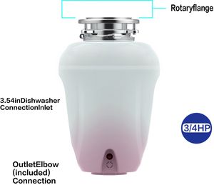 Desintegrador de Resíduos Alimentares Javish JH-300B - Moedor de Aço Inoxidável com Motor DC e Tecnologia Silenciosa 1 HP Garantia de 2 Anos - Product Image 4