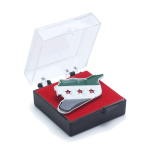 Grosir bros Damaskus hadiah peta bendera kerlip Syrians bendera Lapel Pin lencana keras Enamel tingkat Pin - Product Image 3