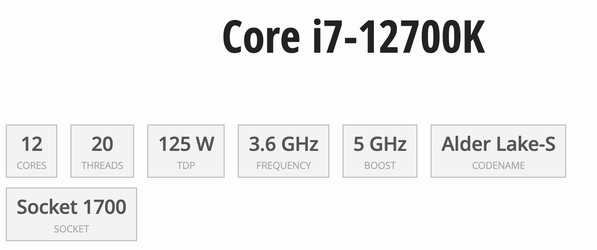 I7-12700K [Nuevo en caja con garantía de 3 años]
