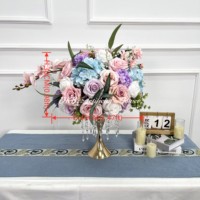 20 pièces (40cm-120cm) Centres de table de mariage, Boules de fleurs artificielles en forme de trompette pour dîner, Supports pour événements et fêtes de Noël