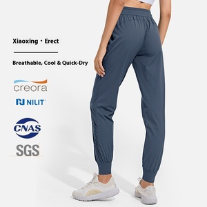 Lỏng giản dị của phụ nữ thể thao quần Spandex/nylon dây Rút Chân nhỏ chân giảm béo chạy nhảy Yoga mùa hè thoáng khí - Product Image 2