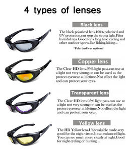 Lunettes de soleil tactiques C5 pour hommes, protection solaire, écran balistique, lunettes de moto, lunettes tactiques - Product Image 4