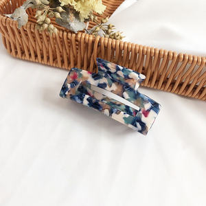 Pinza de garra transparente grande elegante, garra de acetato para el cabello, accesorios para el cabello geométricos hueca con temperamento Simple, gran oferta - Product Image 4