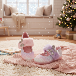 Chaussures en fourrure coréennes OZKIZ pour filles de 2 à 7 ans – Chaleur hivernale, mode enfantine, vente en gros - Product Image 3