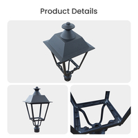 Lampe de jardin LED extérieure en PVC à haute luminosité, super brillante, étanche IP65, alimentée par courant alternatif/continu, avec télécommande