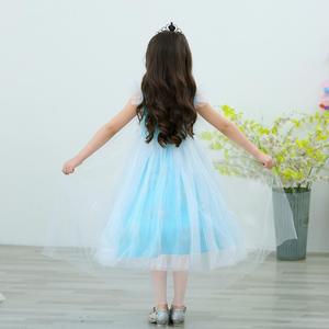 2019 fashion sequin sleeveless dress <span class=keywords><strong>frozen</strong></span> for kids party - Product Image 5