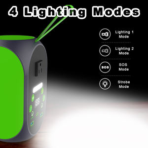 YABO Nouvelle Arrivée Station d'Énergie Solaire Portable 120W Onde Sinusoïdale Pure Sorties AC/DC Batteries Externes - Product Image 4