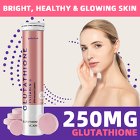 Comprimés effervescents de glutathion, collagène et vitamine C 250mg 300mg 20 comprimés Complément alimentaire quotidien OEM
