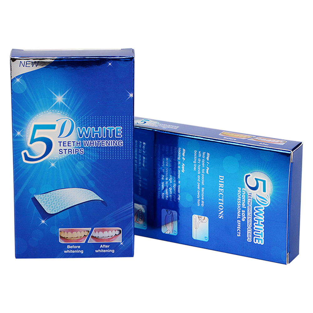 Private Label Teeth Whitening Strips Gentle for Sensitive Teeth Professional Effect to Remove Stains14 Strips (7 Pairs)