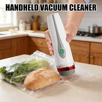 Scelleuse sous vide manuelle, puissance d'aspiration de 60 KPa, comprend 30 sacs refermables, 4 pinces de scellage, rechargeable par USB-C, sans fil, automatique, pour aliments