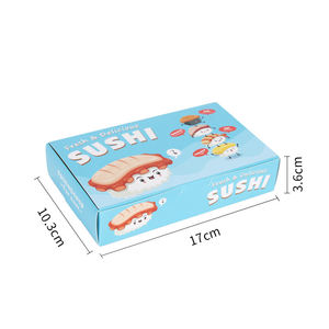 กล่องกระดาษพิมพ์ลายนูนสำหรับห่ออาหารกล่องซูชิการ์ดสีขาวขนาดออกแบบโลโก้ได้ตามต้องการ - Product Image 2