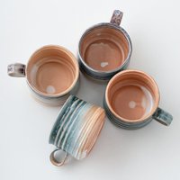 Tasse à café en céramique de style japonais rustique, faite à la main par Dingyue, d'une esthétique haut de gamme, idéale pour le petit-déjeuner.
