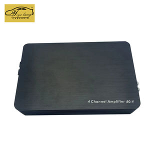 Amplificateur de <span class=keywords><strong>voiture</strong></span> de classe AB de 80 <span class=keywords><strong>watts</strong></span> avec 4 canaux Mosfet Audio 12V en aluminium et combinaison de croisements - Product Image 5