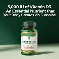 Produit nutritionnel OEM Capsules souples pour la santé immunitaire des articulations Vitamine D Suppléments nutritionnels de haute qualité pour hommes et femmes