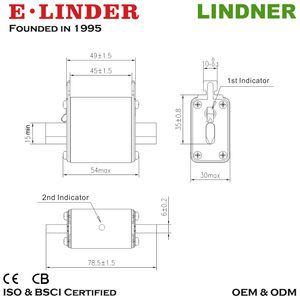 E ליניארי מחוון כפול nh fuse קישור גודל 00 nh00 nt00 gg שיעור 500v מ 16a כדי 160a ce cb מוסמך מתח נמוך lv hrc - Product Image 4