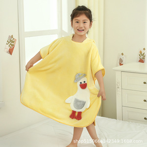 Asciugamano da Bagno in Velluto Corallo per Bambini, con Cappuccio, per Ragazzi e Ragazze, <span class=keywords><strong>Accappatoio</strong></span> ad Asciugatura Rapida e Assorbente per Neonati - Product Image 6