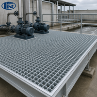 Grille de protection en acier inoxydable pour plateforme de pénétration de tuyaux, passerelle, usine industrielle, forme personnalisée, grille métallique pour sol, parc et zone incendie
