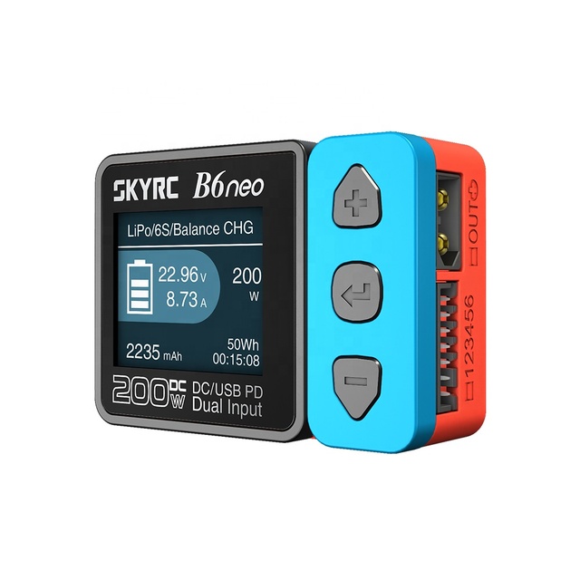 B6neo B6 Neo Smart Charger DC 200W PD 80W 10A LiPo Battery Balance Charger Multi-Function LiFe NiMH Battery Charger