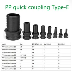 Pabrik CT adaptor tangki IBC PP fitting camlock tipe E