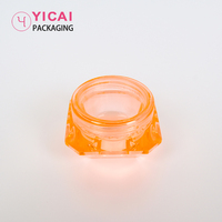 Mini pot de crème de baume de Pigment de diamant en plastique vide de luxe coloré 5g avec couvercle pour récipient de poudre à ongles 5ml