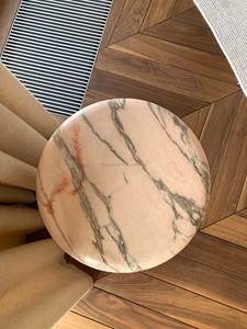 <span class=keywords><strong>Mesa</strong></span> de mármol de lujo Statuario Rosso, muebles de piedra únicos, <span class=keywords><strong>mesa</strong></span> auxiliar de mármol rosa cilíndrica, <span class=keywords><strong>Mesa</strong></span> <span class=keywords><strong>Marmol</strong></span> de esquina, <span class=keywords><strong>mesa</strong></span> moderna - Product Image 2