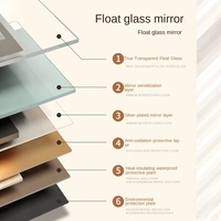 Miroir mural pleine longueur sur mesure en bois massif, avec cadre en MDF de style médiéval, résistant aux déformations, pour dressing