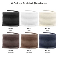 WEGOODZF, cordones de cuero redondos ultrafinos, 2mm de grosor, venta al por mayor, cordones de zapatos ligeramente encerados para hombres y mujeres, zapatos de vestir, botas