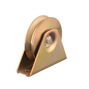Poulie de support triangulaire robuste <span class=keywords><strong>pour</strong></span> système de glissière en U, V, Y, avec <span class=keywords><strong>roulettes</strong></span> et <span class=keywords><strong>rail</strong></span> de suspension - Product Image 2