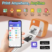 Nouvelle imprimante photo D2 Mini, imprimante thermique pour autocollants et étiquettes, idéale pour l'impression d'étiquettes d'erreur