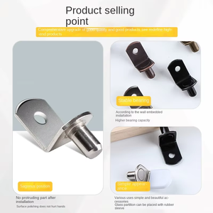 2025 Ángulo recto Código de esquina de 90 grados Soporte de hierro triangular en forma de L Placa laminada Conectores de muebles Soportes de estante - Product Image 2