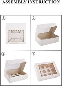 <span class=keywords><strong>Caja</strong></span> <span class=keywords><strong>de</strong></span> Exhibición <span class=keywords><strong>para</strong></span> Pasteles, <span class=keywords><strong>Caja</strong></span> <span class=keywords><strong>de</strong></span> Cartón Blanca <span class=keywords><strong>para</strong></span> Cupcakes con Inserto <span class=keywords><strong>para</strong></span> Magdalenas, Recuerdo <span class=keywords><strong>de</strong></span> Boda, <span class=keywords><strong>Caja</strong></span> <span class=keywords><strong>para</strong></span> Donas - Product Image 2