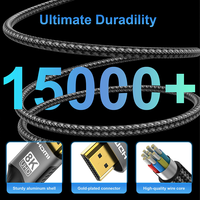 Tendance nouveau câble d'accessoires informatiques HDMI 2.1 2.2 câble vidéo HDMI Ultra haute vitesse 8k 4k 48gbps plaqué or HD 3D HDMI