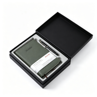 Coffret Cadeau Carnet A5 en Cuir PU avec Stylo 205*140mm 112 Feuilles Papier Ligné 80gsm Journal de Bureau Professionnel Cadeau d'Entreprise Vente en Gros