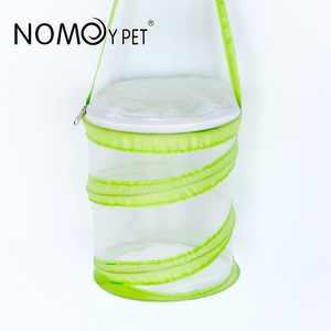 Nomoy กรงสัตว์เลี้ยงสีเขียวและสีขาวพกพาง่ายกล่องผีเสื้อ NFF-70ตาข่ายแมลงทรงกระบอก - Product Image 6