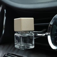 Bouteille de parfum en verre, cadeau promotionnel, bouchon, aromathérapie, désodorisant de voiture, diffuseur d'huile essentielle, bouteille de parfum de voiture avec Clips