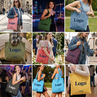 Sac fourre-tout pliable en toile de coton pour voyage avec pochette de rangement assortie pour les vacances, la plage, la piscine, les sorties estivales et les essentiels de l'été