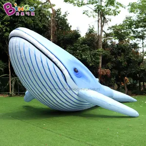 Bingo Factory Huge Whale Balloon Inflatable Flying Whale Advertising Giant Inflatable Blue Whale For Events Decor