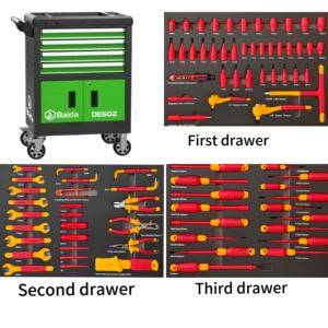 Bộ dụng cụ sửa chữa xe điện năng lượng mới 84 món đạt chứng nhận VDE của Đức, chuyên dụng cho việc bảo dưỡng pin/mô-tơ/ECU. - Product Image 2