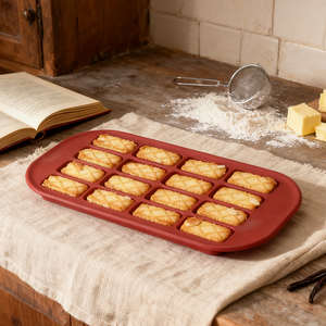 ODM/OEM 12 Khoang Silicone Bánh Mì Khuôn Để Nướng Với Khung Kim Loại Không Dính Silicone Nướng Khuôn Cho Tự Làm Bánh Mì Và Bánh Mì Thịt - Product Image 2