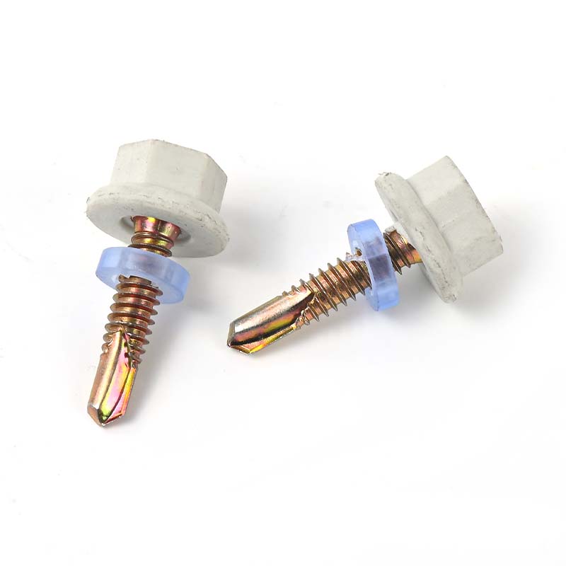 Nail Head Drill Screw External Hexagonal Dovetail Plastic Cap Self-Tapping Screw With Self-Tapping Point China Origin
