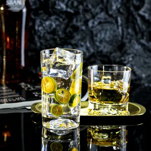 Exquisite Premium Quality Crystal Highball Glass Collins Glass Beverage Long Drink Glass For Elegant Cocktails