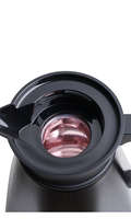 Pot à café en acier inoxydable personnalisé ODM nouveau design bouilloire intérieure en verre flacon arabe avec poignée et couvercle amovible 600ml 1000ml