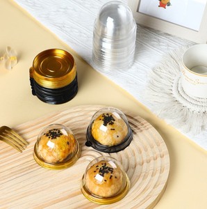 Custom Gold Well <strong>Design</strong> PP Mooncake <strong>Blister</strong> <strong>Packaging</strong> Bags Thermoforming <strong>Packaging</strong> Gold Round Plastic Tray