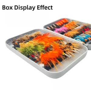 LINXI Boîte d'appâts mouches double face étanche avec doublure en mousse EVA gris <span class=keywords><strong>orange</strong></span> pour la pêche Boîte d'appâts et de leurres - Product Image 5