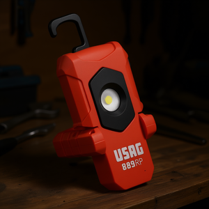 Lámpara de Trabajo LED Usag 889Rp Recargable y Portátil con Gancho para Uso en Taller - Product Image 3